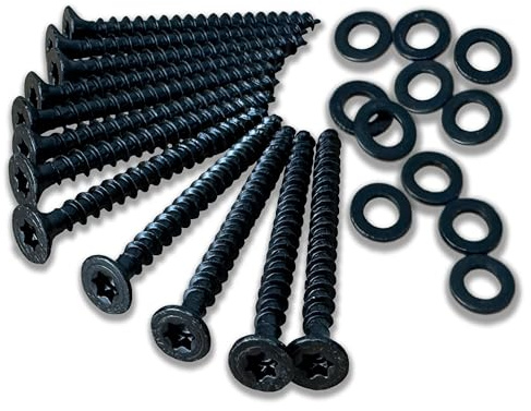 Universalschrauben Set in Schwarz für Akustikpaneele, Format: 4x35mm