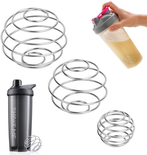 ZFRITP 3 pz Miscelatore anti Grumi Biberon,Miscelatore portatile Biberon,Miscelatore Biberon Anti Grumi,Sfera Shaker,Sfera Mixer Per Bevande Miste,Shaker Inox,Facile Da Pulire