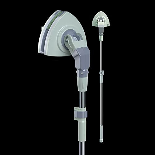 Nettoyeur vitres magnétique, Nettoyeur vitres magnétique, Brosse Nettoyage vitres Double Face à Grande Hauteur, Outil d'essuie-Glace ménager avec Tige télescopique Le Nettoyage des vitres épaisseur 5