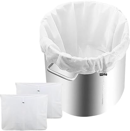 2 Pack 26 x 22 inches Large Reusable Fine Mesh Strainer Bag,Drawstring Straining Bag for Straining Home Brew Bag Wine Jam Fruits Nut Milk and Yogurt,Jelly Bags for Jam Making