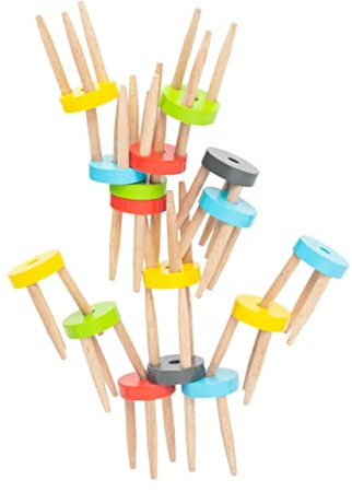FRCOLOR Balancespiel Stapelstühle Junge Mädchen Spielzeug Lernspielzeug Pädagogisch Stabil Mit Glatten Kanten Für Jungen Mädchen Geburtstag Kinderparty