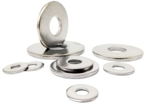 Arandela plana de acero inoxidable extra gruesa y ancha M2.5-M16 A2-70 304 Junta lisa de gran tamaño(M12 5pcs)