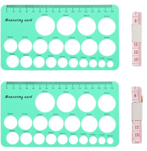 SUPVOX Measuring Tape for Flanges Template Tool Silicone Material Breast Sizing Card Drafting Tool for Drawing Circles Flange Measurement for Nipples Measurement Card for Pumping