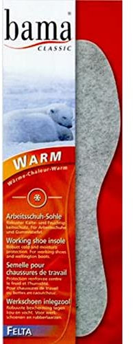Bama Unisex Felta Einlegesohlen, Grau (Grau), 38 EU