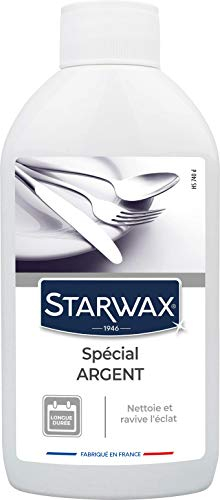 STARWAX Nettoyant Argent - 250ml - Idéal pour Nettoyer et Faire Briller l'Argenterie