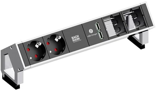 Bachmann Steckdosenleiste Schutzkontakt Desk, 902429
