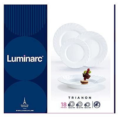 Dajar Service de Table, Blanc, 18 pièces, 00116