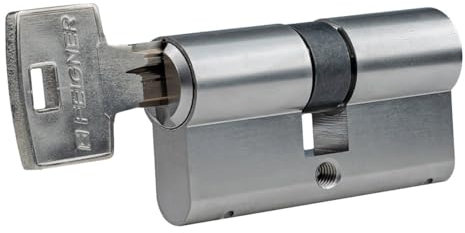 ABUS Bravus 2000 Doppelzylinder 55/55 mm | Profilzylinder Schließ-Zylinder mit Kopierschutz & Not- und Gefahrenfunktion | Standard Bohrschutz | Inklusive 10 Wendeschlüssel und Sicherungskarte