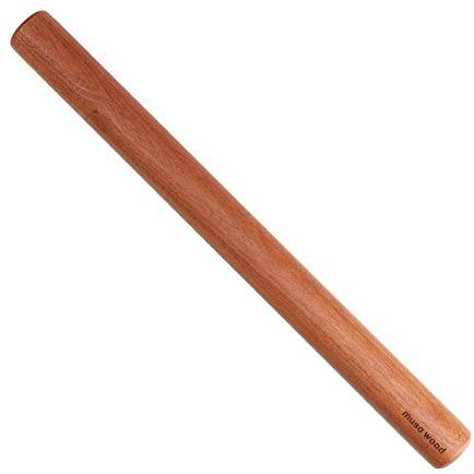 Muso Wood Französisches Teigroller zum Backen, Sapele Holz Nudelholz