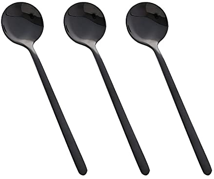 Cucchiaio da Cucina Cucchiai da caffè in acciaio inox cucchiaino da dessert cucchiaio creativo manico lungo manico piccolo cucchiaino, piccoli cucchiaini per dessert per il tè rifornimenti per feste (