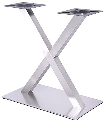 Tischgestell Edelstahl Tischbein X-Form Untergestell Tischfuß Höhe:70cm