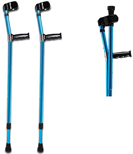 Unterarmgehstützen Gehhilfen, Verstellbarer, Faltbar Krücken Paar Mit Ellbogenstütze Leichtes Aluminium Höhenverstellbar Maximales Benutzergewicht 200kg Für Vater-Mutter-Gesche(Color:doppelte Krücken)