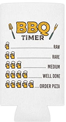Bierdosenkühler Hülse urkomisch Griller Fleisch Gegrillt Enthusiast Gerste Alkohol Neuheit Brew Pints Slim Can