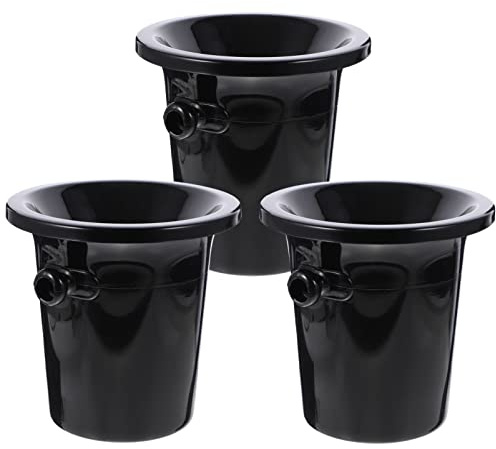 Angoily 3Er Set Weinverkostungs-Spucknäpfe Weinprobe-Accessoire Aus Kunststoff Spuckbehälter Für Weinkeller Weinspezialgeschäfte Bars Und Ausstellungen Auch Als Eiskübel Nutzbar 21.00X20.00X20.00Cm