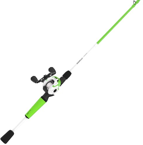 Zebco Zebco Roam Baitcastrolle und Angelrute Combo, 1,8 m, 1,8 m, 2-teilig, mittelschwere Leistung, schnelle Aktion, DynaMag Cast Control, 6,1:1 Übersetzung, 5,4 kg Schnur