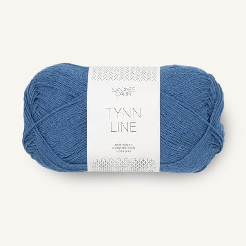 SANDNES GARN Tynn Line - Farbe: Regatta Blå (6044) - 50 g/ca. 220 m Wolle