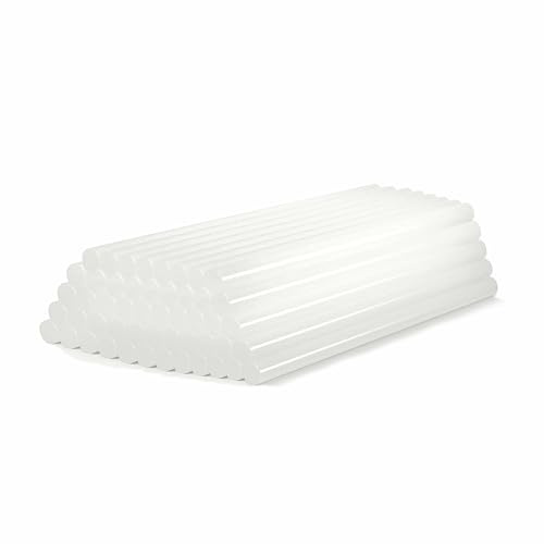 BIGJIYU 50 Stück Heißklebestifte 7mmx100mm, Heissklebepistole Klebesticks 7mmx100mm,Heißklebestifte 7mm Transparent für Holz,Kunststoff,Keramik