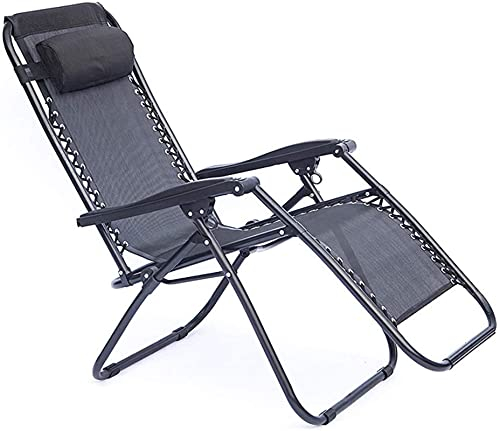 Liegestuhl mit Armlehne, zusammenklappbar, Schwerkraft-Sonnenliege, Liegestuhl mit Armlehne, ideal für Terrasse, Rücken, Garten, Camping, Picknick, Strand, Entspannen, Outdoor, bequemer Sitz