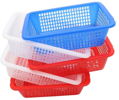 COLLBATH 5 Pcs Bunte Körbe Obst Lagerung Einfache Obst Leichte Bins