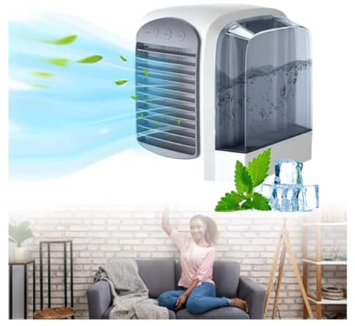 HINNVCL Breezy Comforts AC Frost Blast Pro Portable Air Chiller, Powerful Frost Blast Pro Portable Ac, Frost Blast Pro Air Conditioner, Air Cooler Cooling Fan, USB Rechargeable
