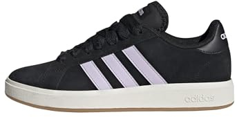 adidas Damen Grand Court Base 00s Shoes, Core Black/Ice Lavender/Off White, 42 EU