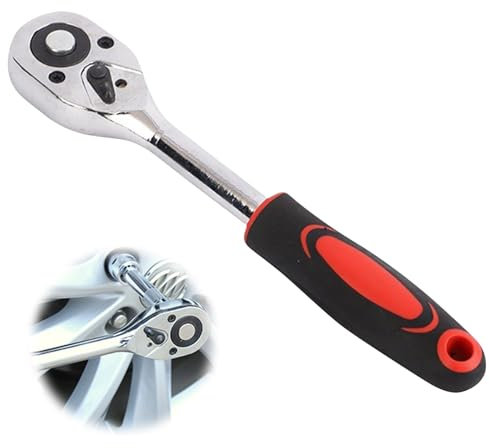 Lechisenop 1/4-Inch Drive Ratchet, 24-Teeth Quick-Release Ratchet Drive Quick Release Ratchet, Small Ratchet Wrench Socket Wrench, Drive Socket for Home Repair and Maintenance, Auto Car Repair