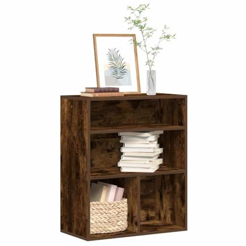 Xichuzi Bücherregal R?uchereiche 60x30x71,5 cm Holzwerkstoff, Bookshelf, Regalbrett, Book Shelf, Bücher Regal, Deko Regal Wohnzimmer, Standregal - 860314