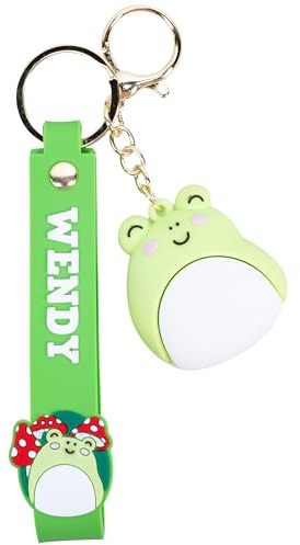 Fizz Creations Squishmallows Wendy nyckelring med berlock och PVC-handledsrem. Officiellt licensierad, gRÖN, en storlek