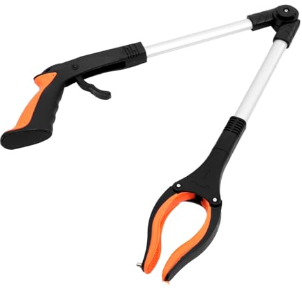 DEARMAMY Pinzas para Basura Plegables Diseño Ergonómico y Aleación de Aluminio, Herramienta Ligera para Recoger Basura en Limpieza Doméstica Aire Varios estilos