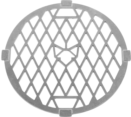 Grillrost für Wok Aufsatz und Feuerplatte mit Loch Ø 30 cm | aus massivem 6,0 mm Edelstahl | Made in Germany