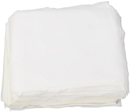 TOOLSGO 100Pcs White Disposable Electronics Cleaning Cloth 140mm Microfiber Cleaning Cloth for Eyeglasses Phone Cameras Computers Machine Parts