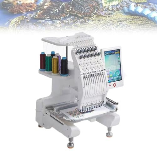 Stickmaschine mit 500 automatischen Mustern, 15 Funktionen, unterstützt 13 Sprachen, ideal für Näh- und Bastelprojekte