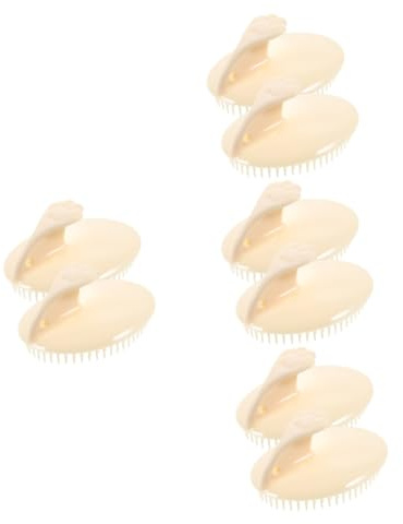 SAFIGLE 4 Sätze Kamm Waschen Haarbürste Haarkamm Shampoo Haarmassagegerät Kopfhaut Kopfhautmassagegerät Silikon Kopfhautpeeling Gegen Schuppen Kieselgel 2 Stücke * 4