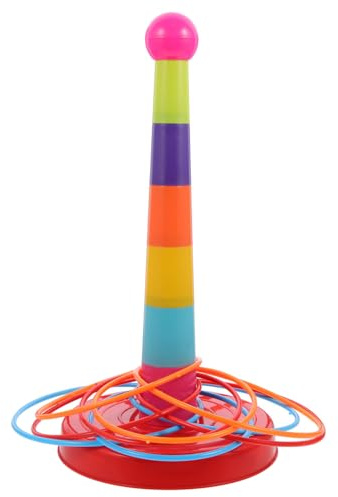 HANABASS 2 Cajas Tiro de Aros Educativo para Cajas de Juguete Aros para Desarrollo Cognitivo y Habilidades para y Jardín de Infantes Color Aleatorio