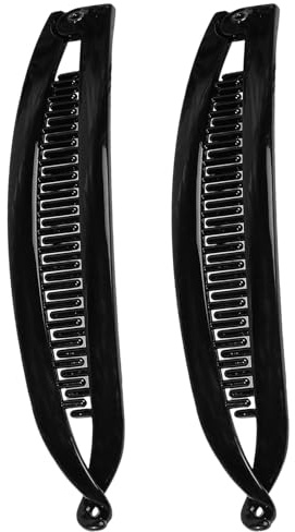 Banana Clip Cabello Grueso - Barrettes De Peines De Clips De Clis Doble De Clips | Para Mujeres Bananas Clampas Banana Pieles Grandes Bananas Clipps Mujeres, 2x Accesorios De Estilo C