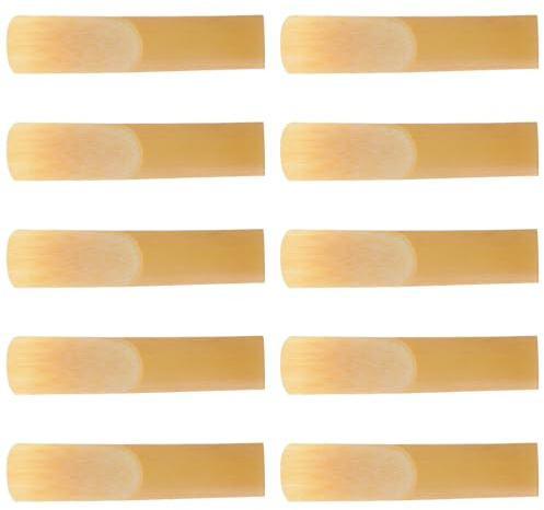 Cabilock 10 Stück Teiliges Eb Altsaxophon Blättchen Härtegrad Handgefertigt Musikinstrument Zubehör Leicht und Kompakt Für Anfänger und Performance Geeignet