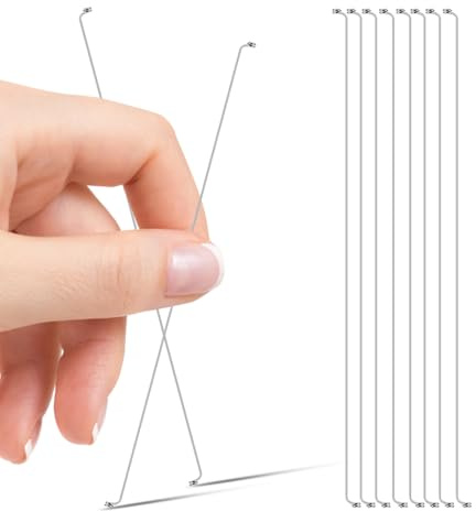 10 Stück Käsedraht aus Edelstahl für Käseschneider und Schinkenschneider | Ersatzdrähte, Silber, Zuverlässig und Ergonomisch, für Einfache Reinigung und Sauberes Schneiden