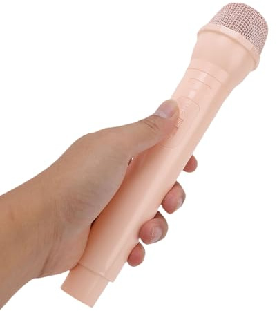 Fabater Accessoire de Microphone, Jouet de Microphone pour Enfants, Faux Accessoire de Micro simulé pour la Photographie, L'entraînement de Performance, Les Cadeaux de Fête (Pink)