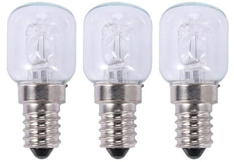 3X E14 ampoule haute température 500 degrés 25W ampoule halogène four à bulles E14 250V 25W ampoule à Quartz