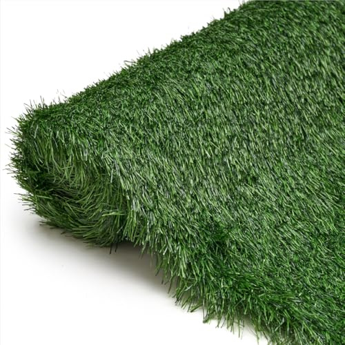 TAPISO Verde Erba Artificiale 40 mm a Metro – Prato Sintetico Denso & Realistico Verde Scuro – Resistente UV & Intemperie – Giardino, Terrazza, Balcone – Taglio su Misura 300 x 400 cm