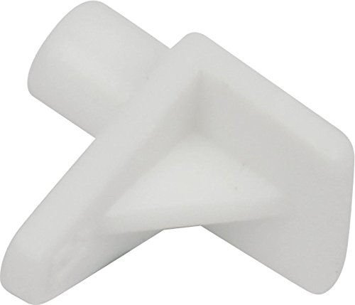 20 x Shelf Support Push In Stud 6mm Pegs White Plastic