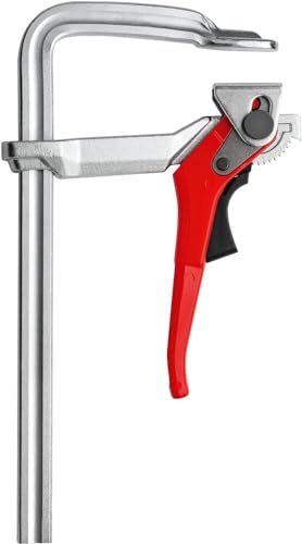 BESSEY Hebelzwinge GSH50 | 500 mm Spannweite | 120 mm Ausladung | Leistungsstarke Hebelzwinge sorgt für schnelles kraftvolles Spannen und ermöglicht zuverlässige Ergebnisse