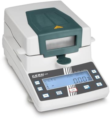 KERN Feuchtebestimmer DAB 100-3 (Wägebereich Max 110 g, Ablesbarkeit 0,001 g, mit Halogen-Quarzglasstrahler, inkl. Sichtfenster) DAB 100-3