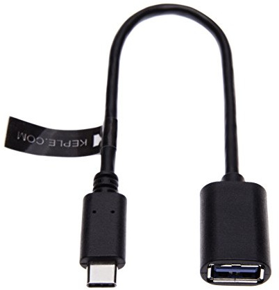 OTG Kabel Kompatibel mit Samsung Galaxy A3(2017), A5(2017), A7 (2017) Typ-C Adapter Konverter Zu OTG USB-Kabel USB C 3.1 Zu Standard weiblich 3.0 Steckverbinder Tastatur Maus (15 cm/0.5ft USB-Host)