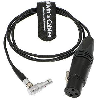 Alvin's Cables 5 Pin 00B Male to XLR 3 Pin Female Cable for Arri Alexa Mini Audio 1M