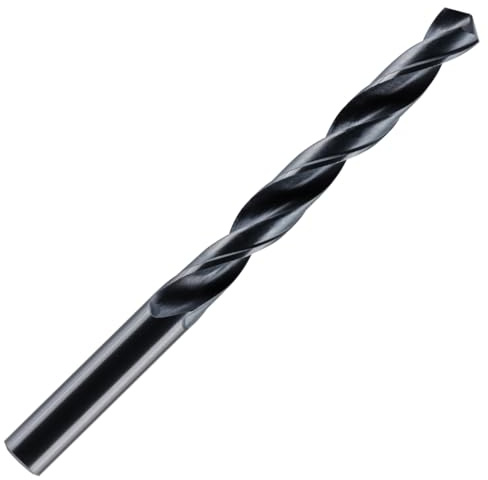 Rennie Tool - 13mm HSS Jobber Drill Bit - DIN338 Black Roll Forged | HSS-R 13mm Drill Bits For Carbon + Alloy Steel, Plastics & Wood 13mm x 151mm Long