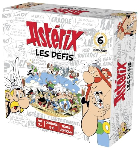 TOPI GAMES Asterix – Gesellschaftsspiel – Brettspiel – ab 7 Jahren – 2 bis 6 Spieler – AST-979001 – Französische Version, Mehrfarbig
