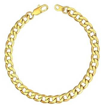 ChainsHouse Herren Armband Edelstahl Panzerarmband 6/8/13MM Damen Gliederarmband 19/21/23CM Kubanisches Kettenarmband Silber/Gold Panzerkette Armskette Armreif Armschmuck für Geburtstag