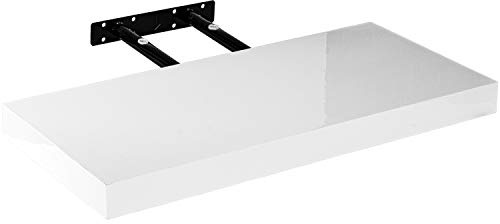 STILISTA Wandregal Volato, freischwebend, Farb- & Größenwahl, 80 cm Arktisweiß