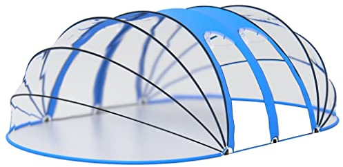 vidaXL Calotta per Piscina Ovale 620x410x205 cm
